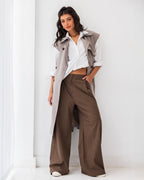 High Waist Striped Pants