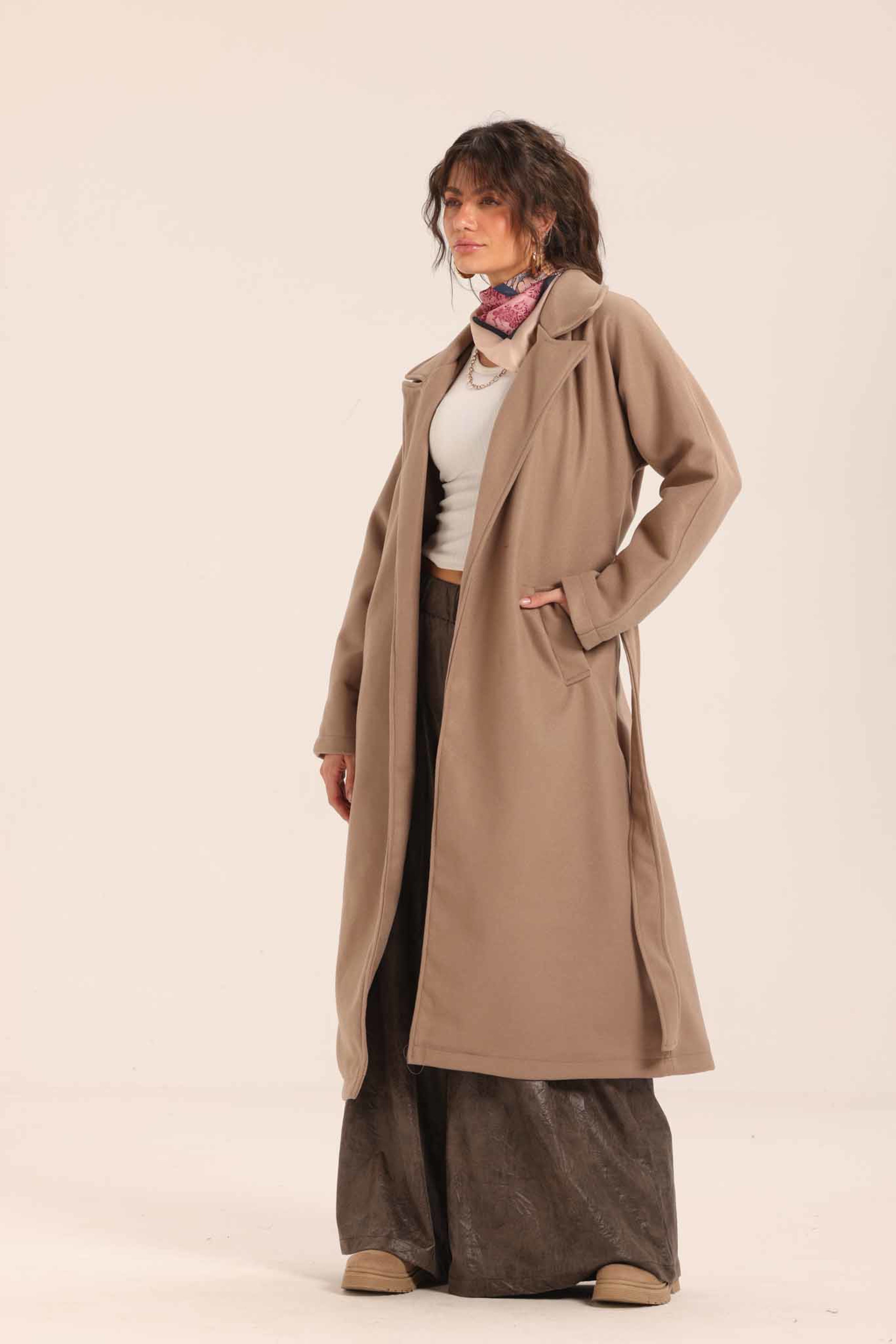 Belted Long Coat