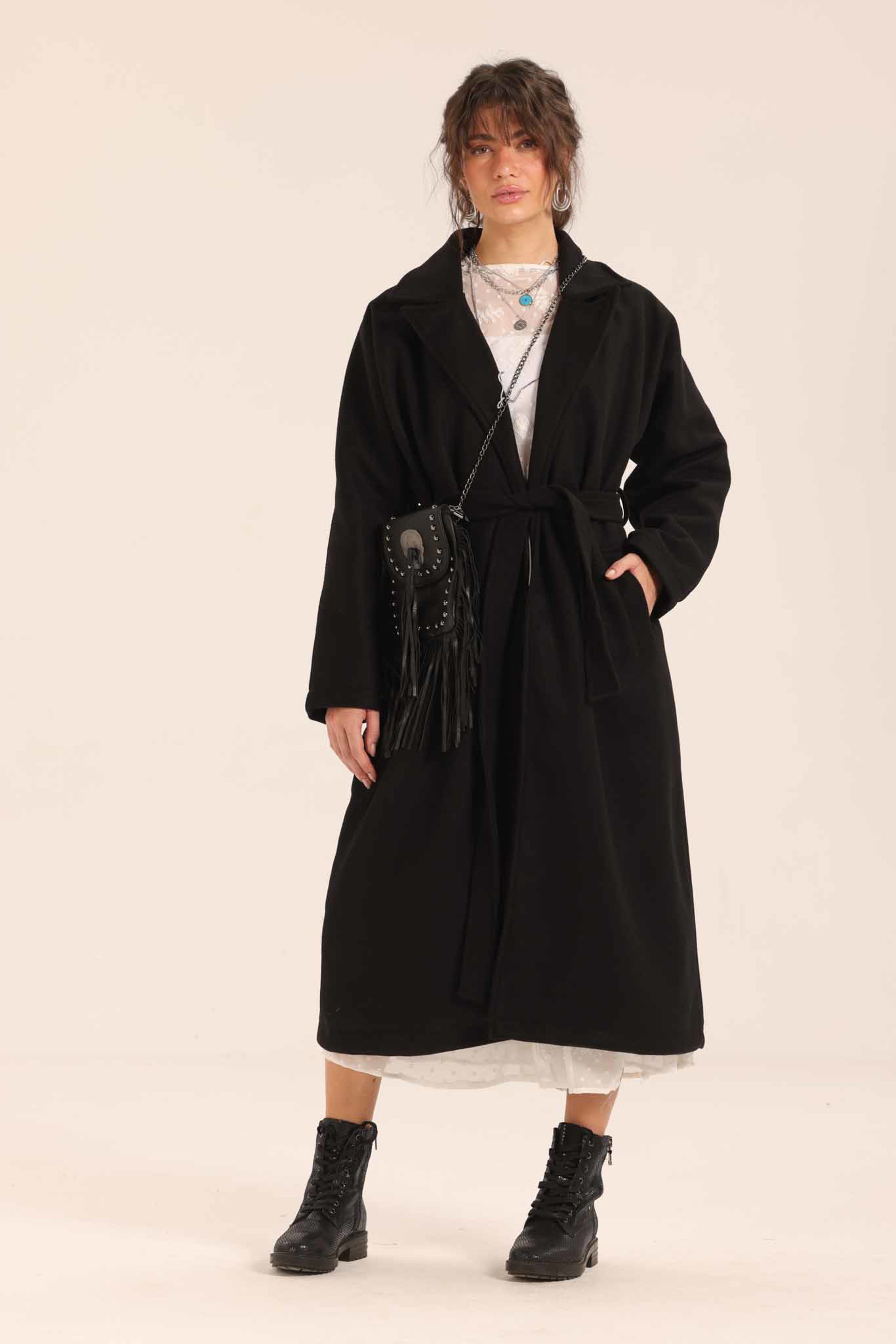 Belted Long Coat