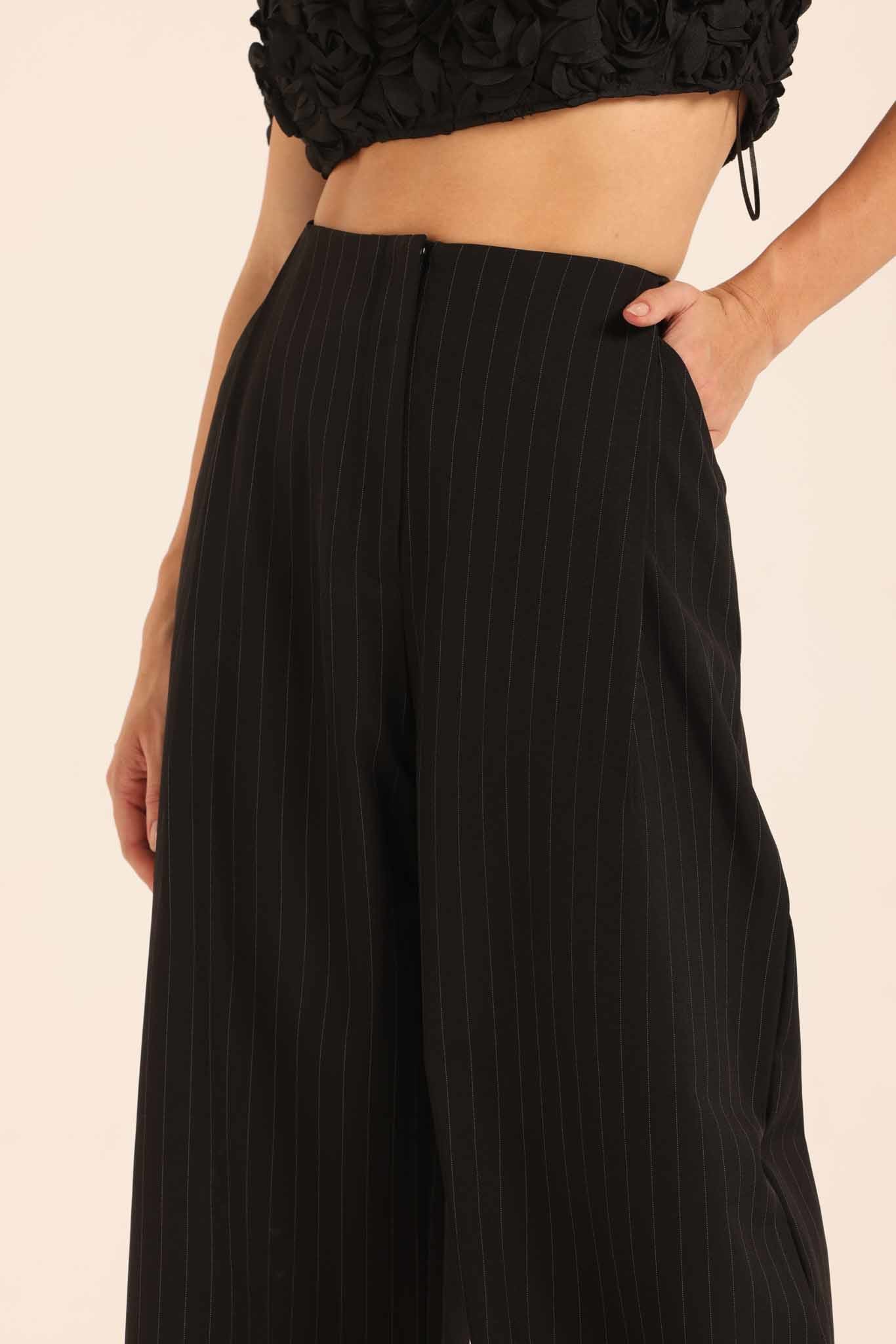 High Waist Striped Pants