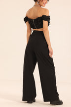 High Waist Striped Pants