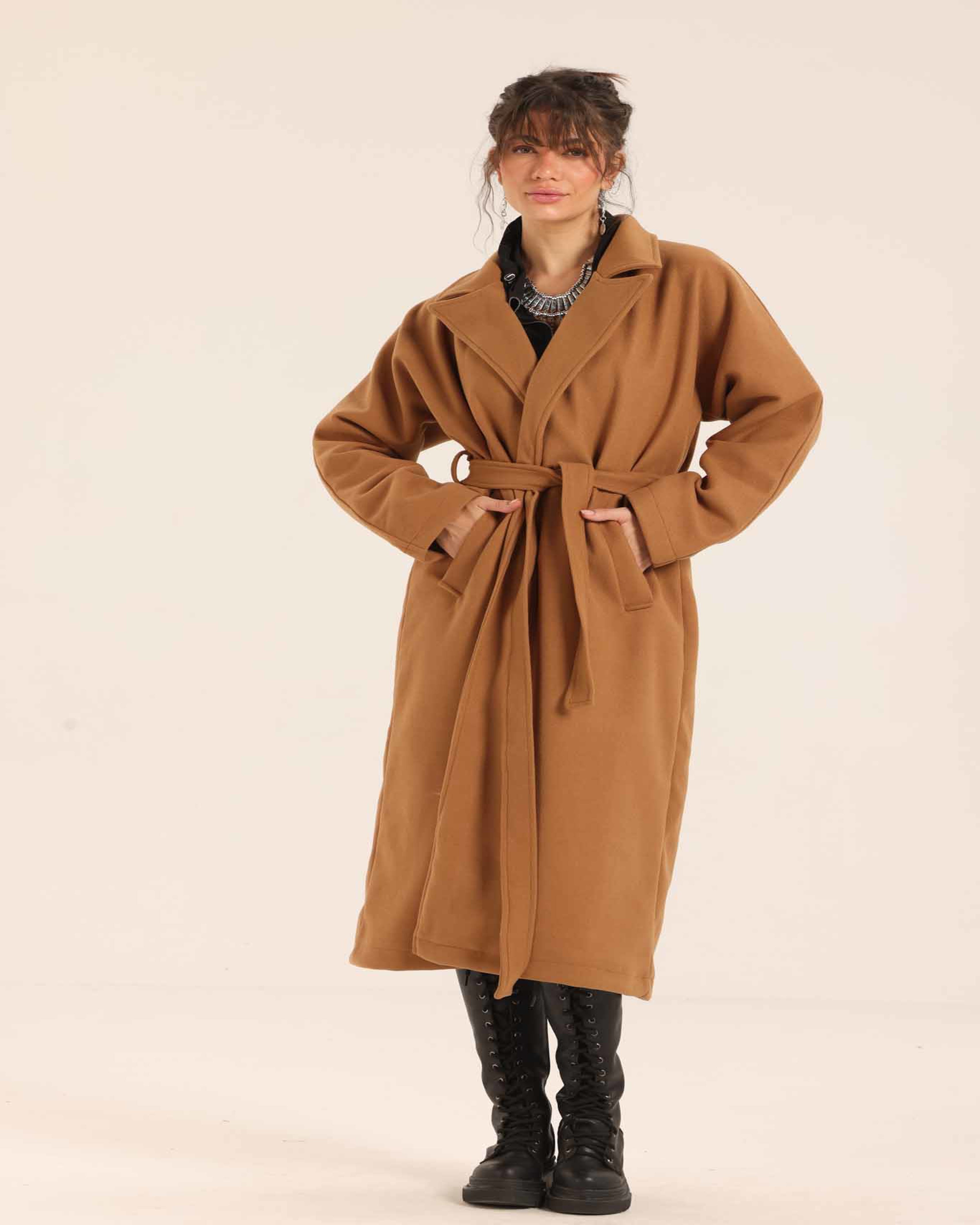 Belted Long Coat