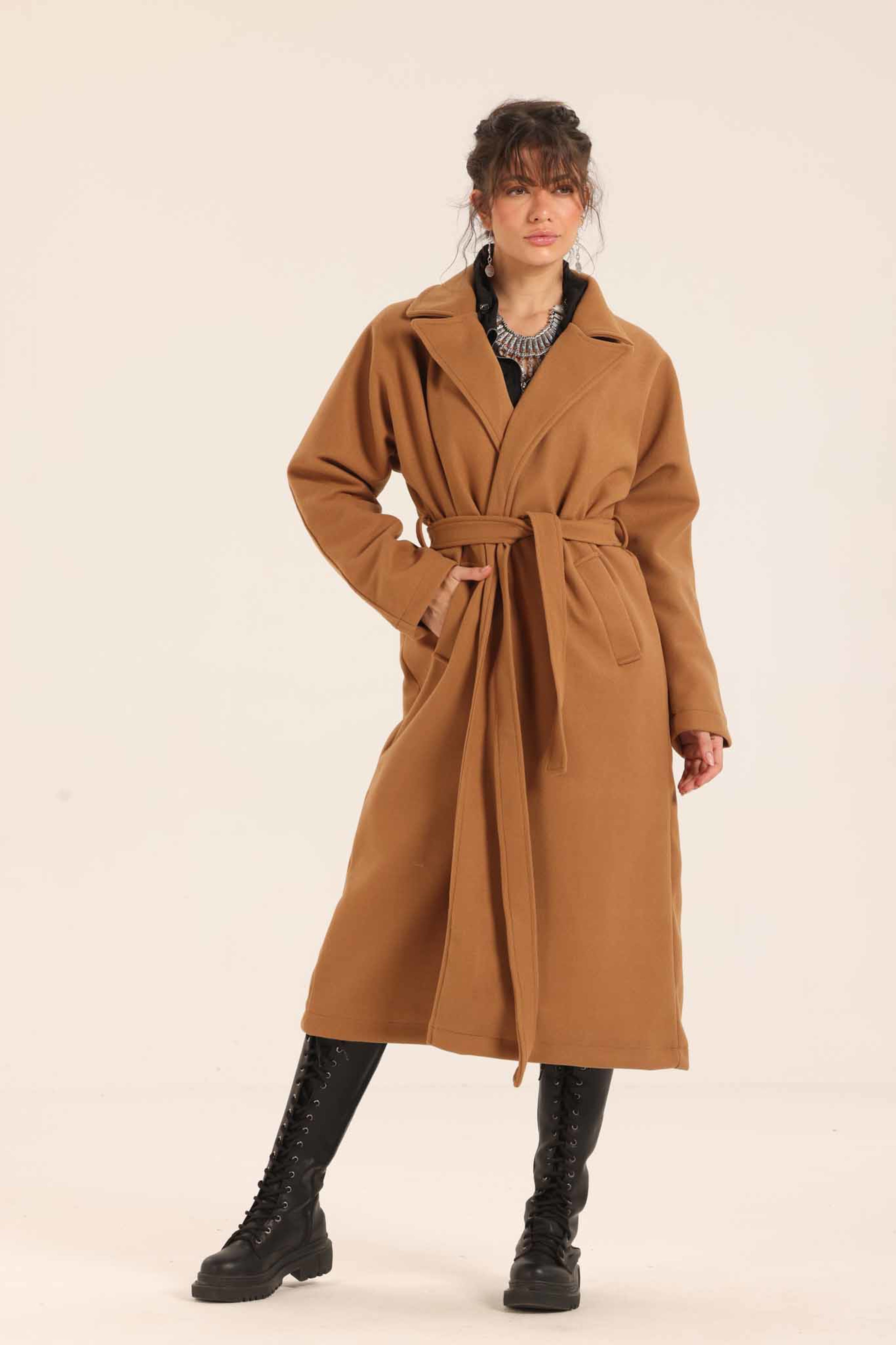 Belted Long Coat