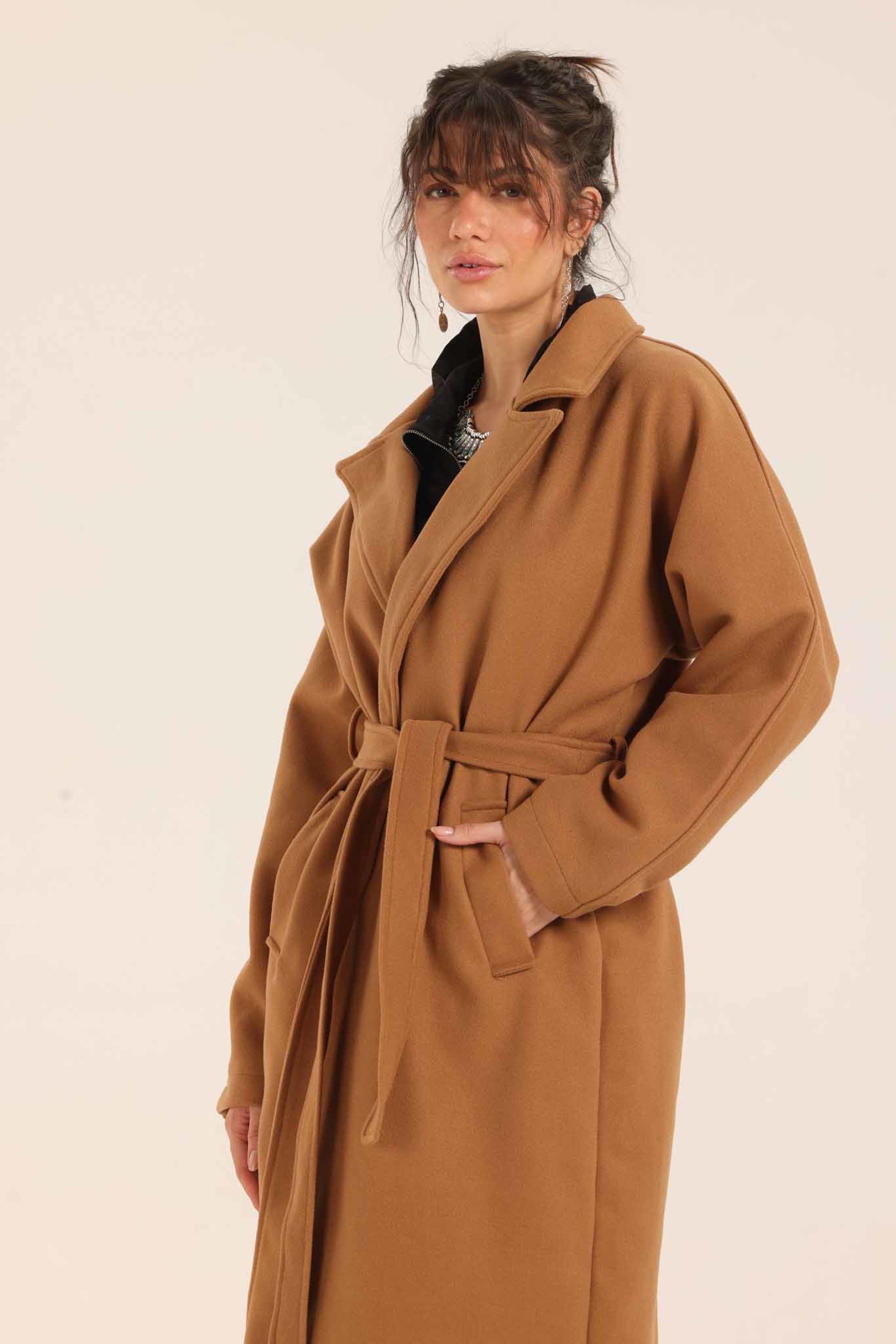 Belted Long Coat