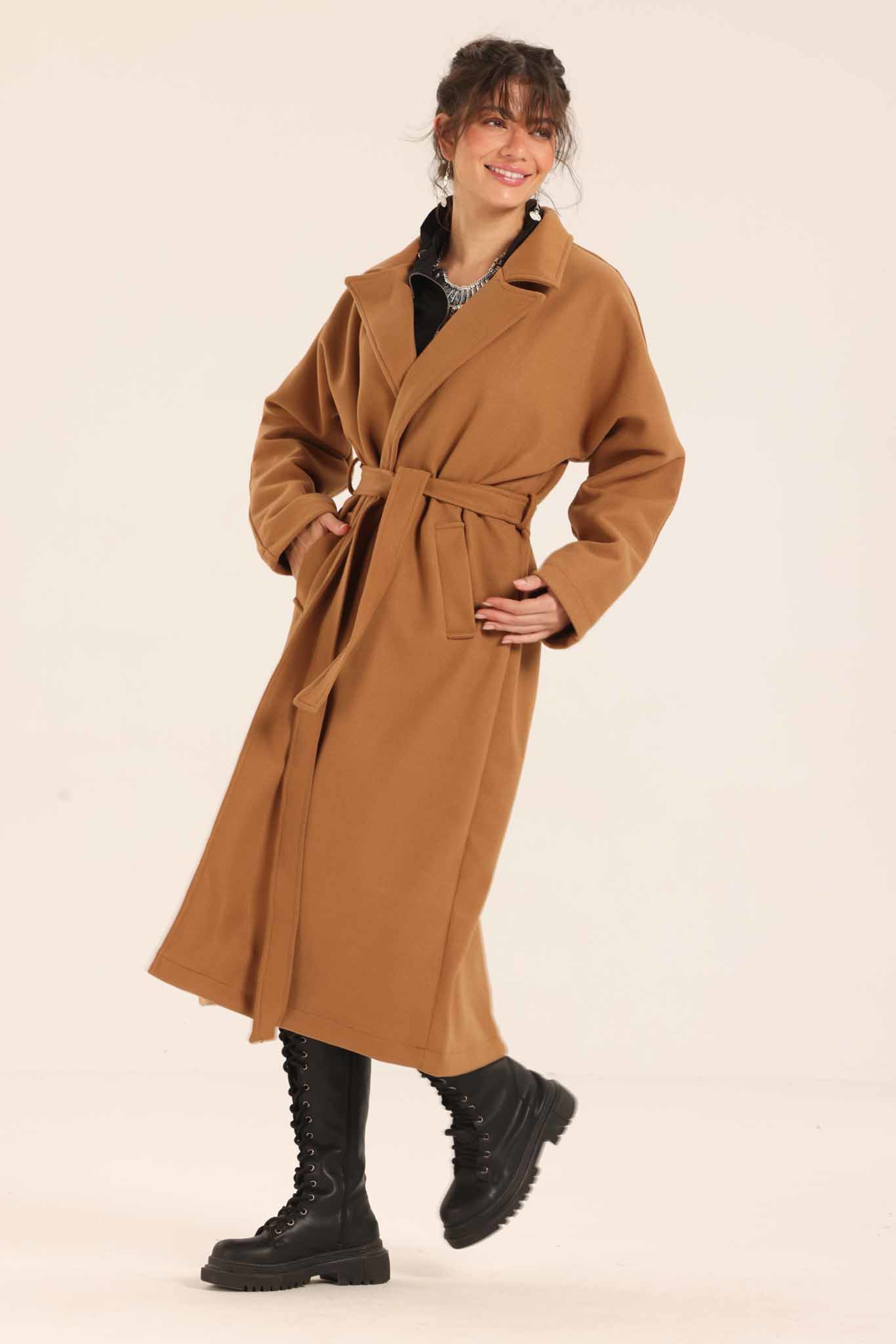 Belted Long Coat