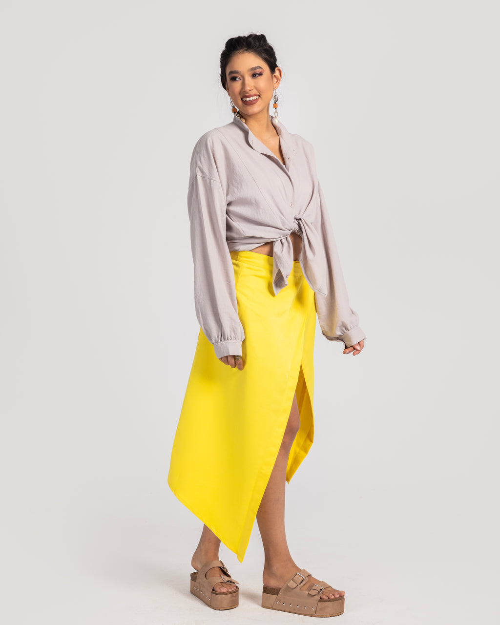 Gabardine Wrap Skirt