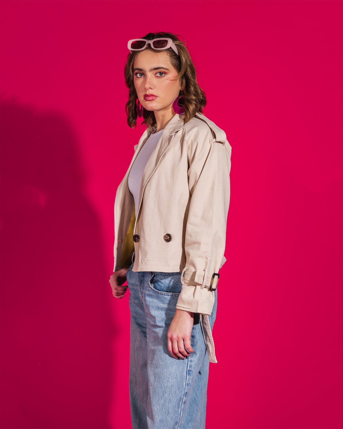 Cropped Trench Coat