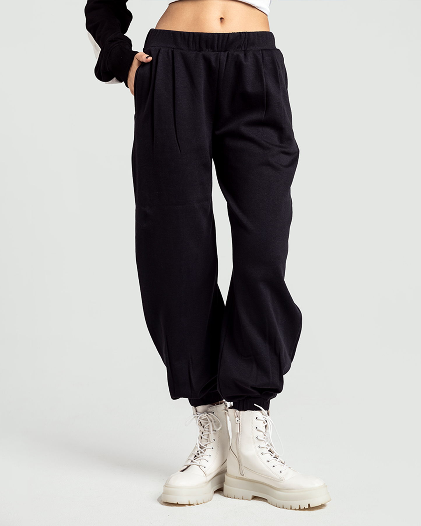 Melton wide joggers pants