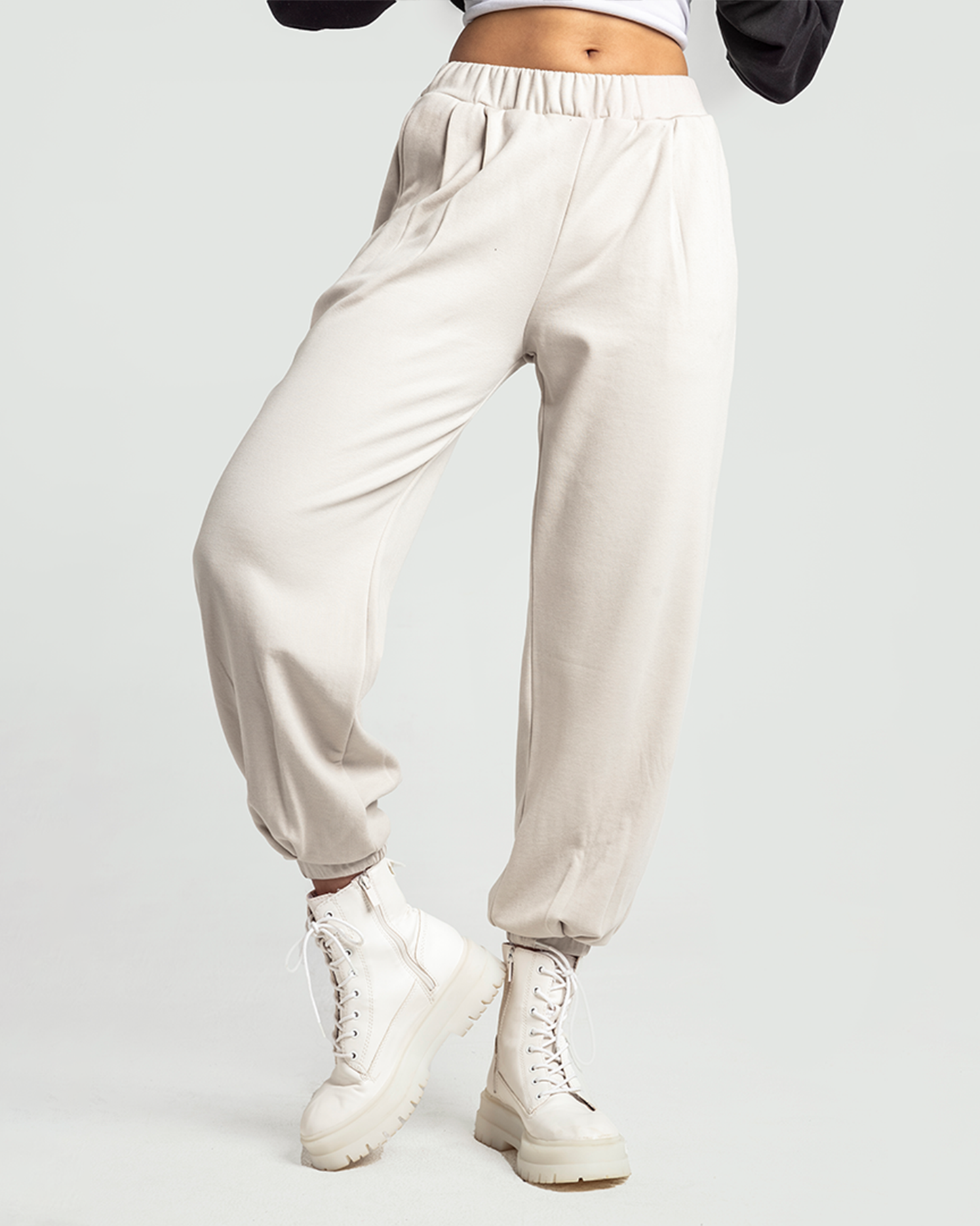 Melton wide joggers pants