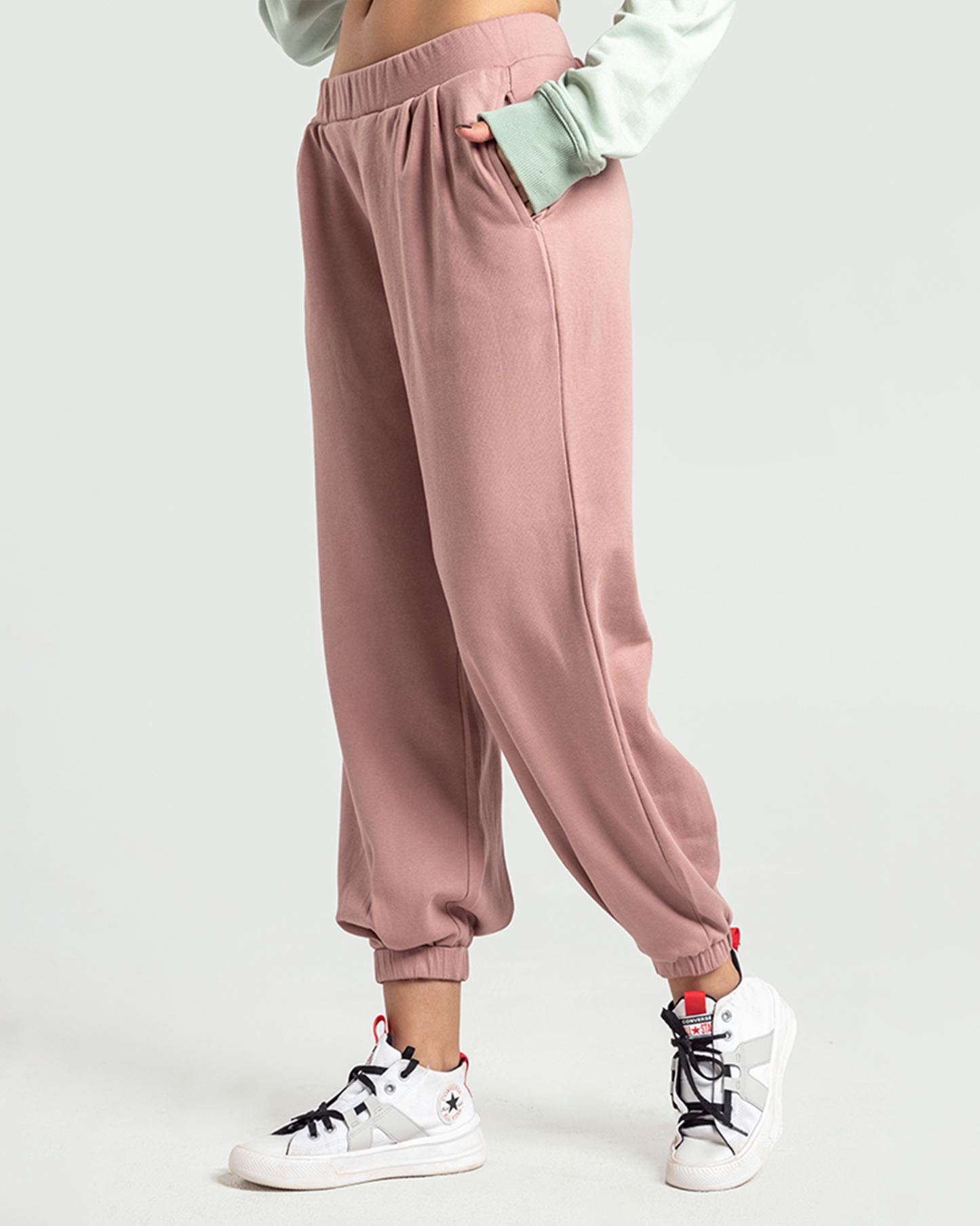 Melton wide joggers pants