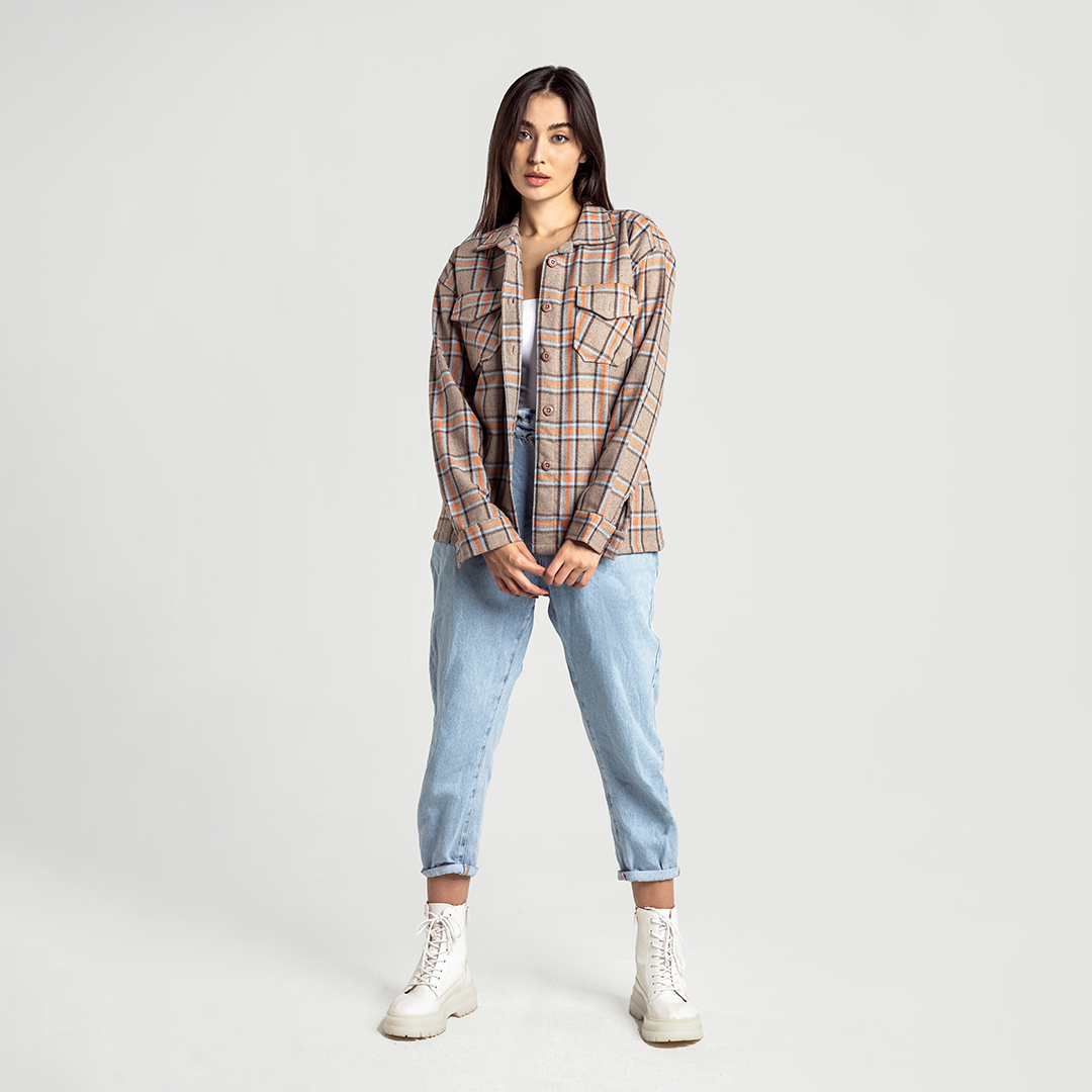 Madras checks  Wool Shirt