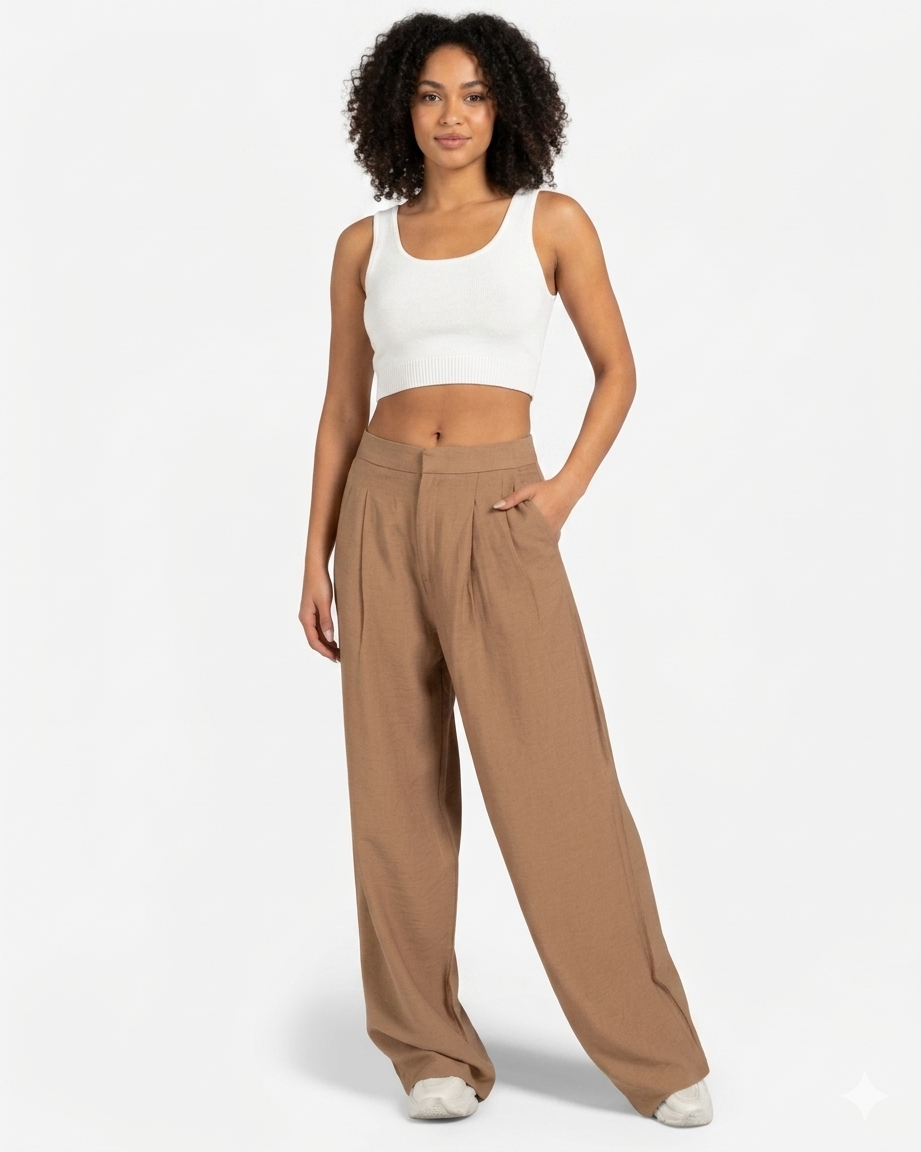 Pleated Pants